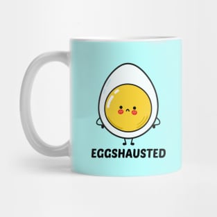 Eggshausted - Cute Egg Pun Mug